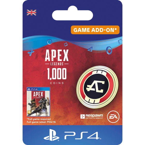 Apex legends 1000 apex coins код