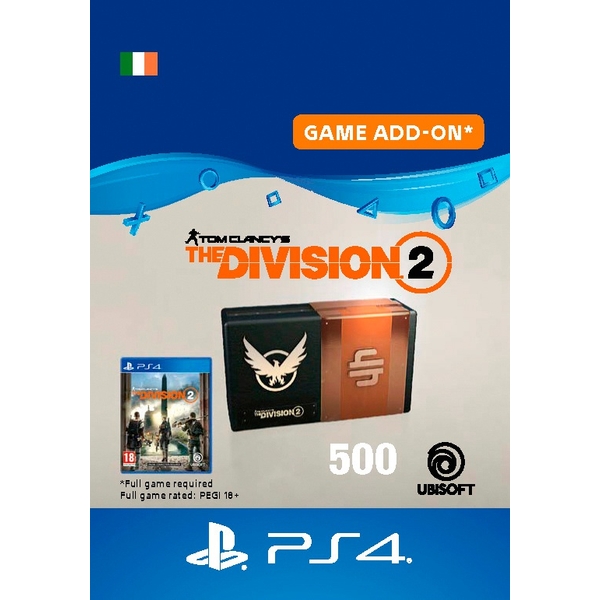 Tom Clancy S The Division 2 500 Premium Credits Pack Ps4 Digital Download Smyths Toys Ireland - roblox card 15 credits 10 gaming gift cards smyths