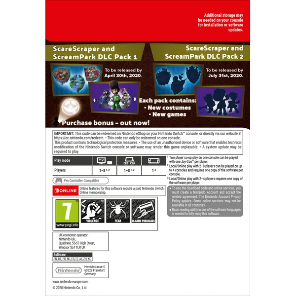 Luigi's Mansion 3 Multiplayer Pack Nintendo Switch (Digital Download