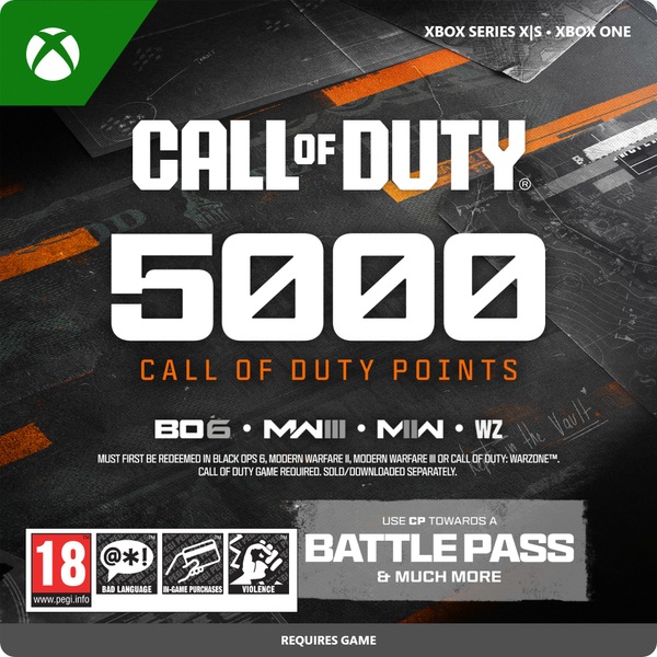 Call of Duty 5 000 COD Points Digital Download Code