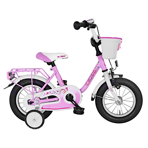 14 Zoll My Dream Kinderfahrrad, rosa/weiß Fahrräder 14