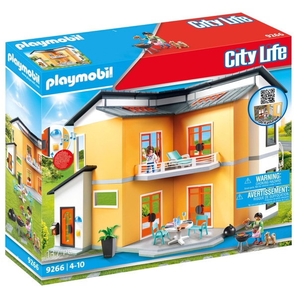 Dank u voor uw hulp Echt Spin PLAYMOBIL Ciy Life 9266 Modern huis met figuren en meubels set | Smyths  Toys Nederland