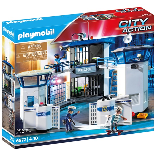 sensatie tv Melancholie PLAYMOBIL City Action 6872 Politiebureau met gevangenis en speelfiguren set  | Smyths Toys Nederland