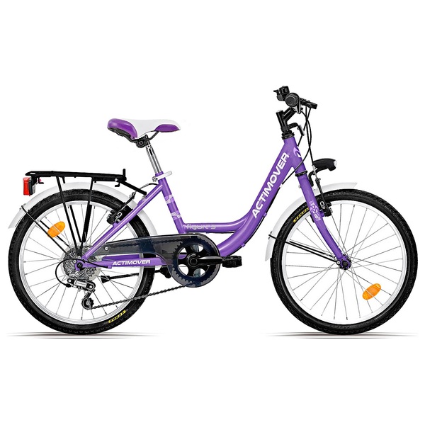 lila fahrrad