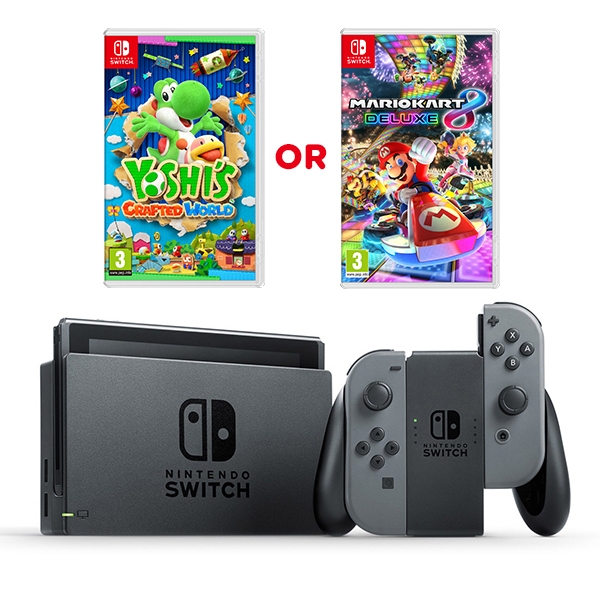 Nintendo Switch Grey Console & One Select Game Nintendo Switch