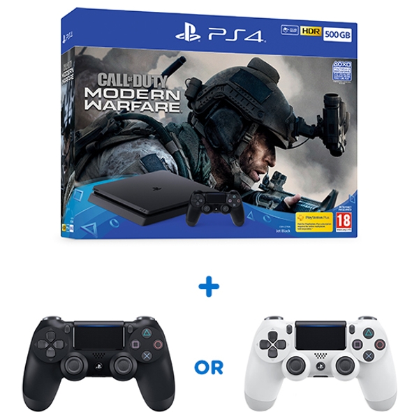 PS4 500GB Call of Duty Modern Warfare Bundle & Extra Controller PS4