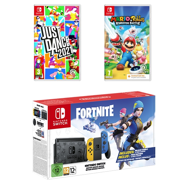 Nintendo Switch Fortnite Console & Two Games Bundle Smyths Toys UK
