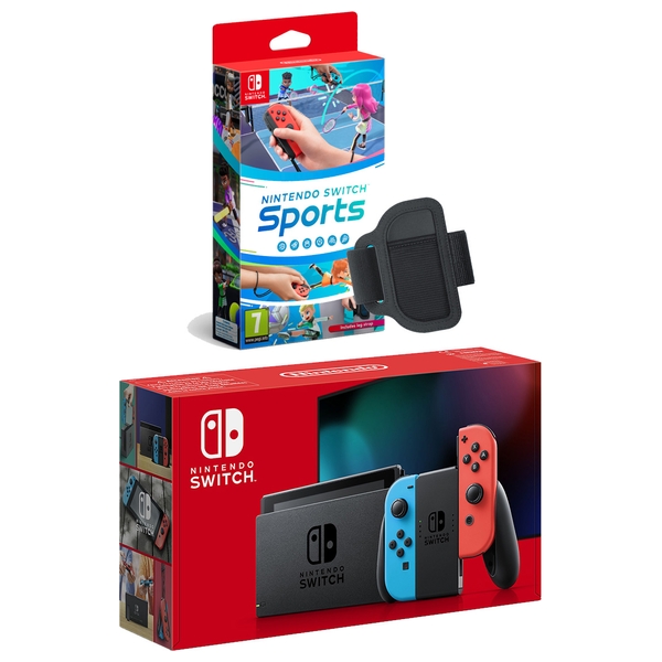 Nintendo Switch Neon Console & Nintendo Switch Sports Bundle | Smyths Toys  UK