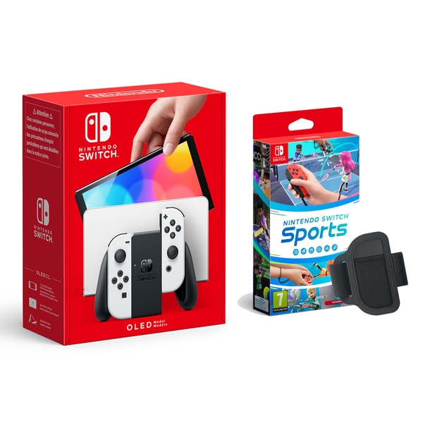 Sprout Dræbte Incubus Nintendo Switch OLED White Console & Nintendo Switch Sports Bundle | Smyths  Toys UK