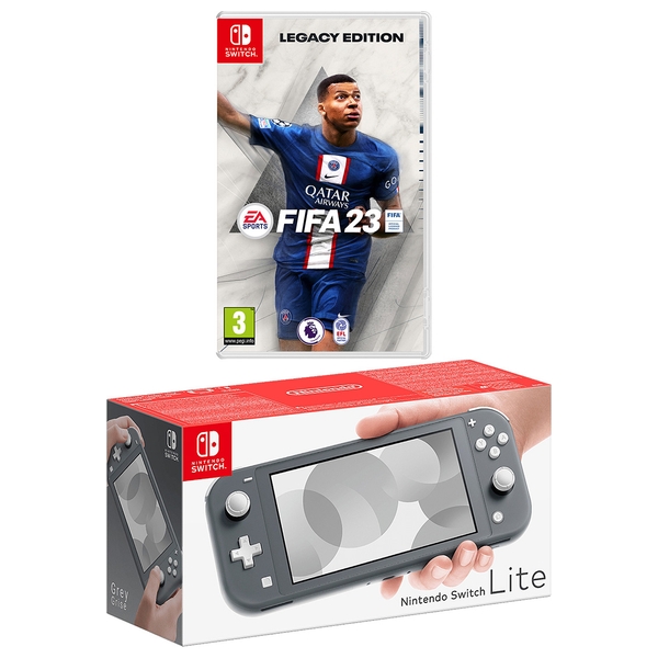 Nintendo Switch Lite (Grey) & FIFA 23