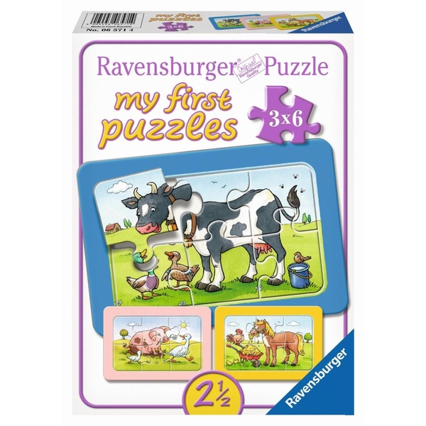 Ravensburger My First Puzzles Gute Tierfreunde, 6 Teile Smyths Toys
