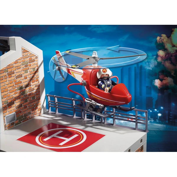 PLAYMOBIL City Action 9462 Nagy tűzoltóság tűzoltóhelikopterrel – 2. kép