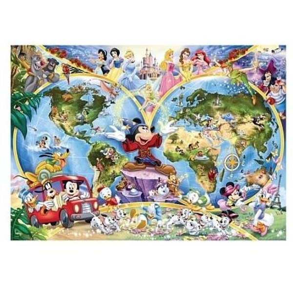 Ravensburger Puzzle Disney's Weltkarte, 1000 Teile Smyths Toys