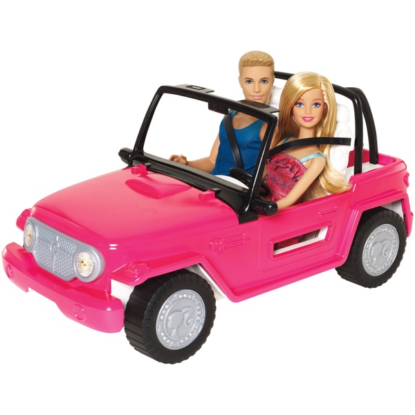 Barbie Beach Cruiser Vehicle with Dolls Smyths Toys Ireland