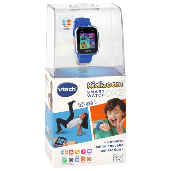 VTech - KidiZoom Smart Watch Montre 10-en-1 DX2 - Bleu