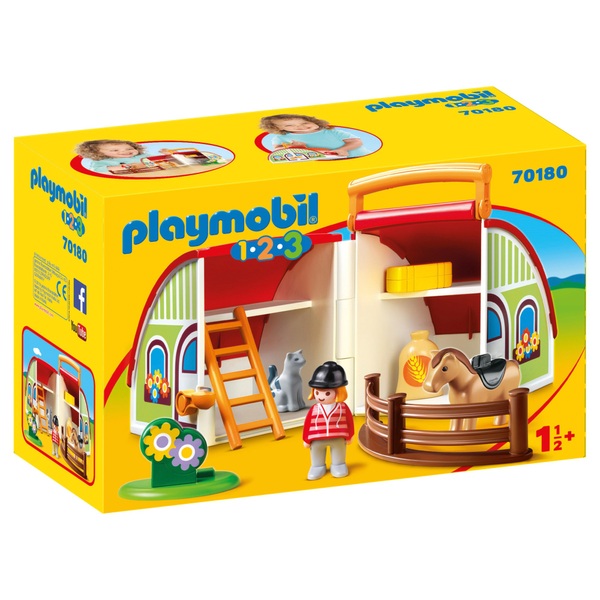 Playmobil 70179 - playmobil 1.2.3 - train avec passagers et