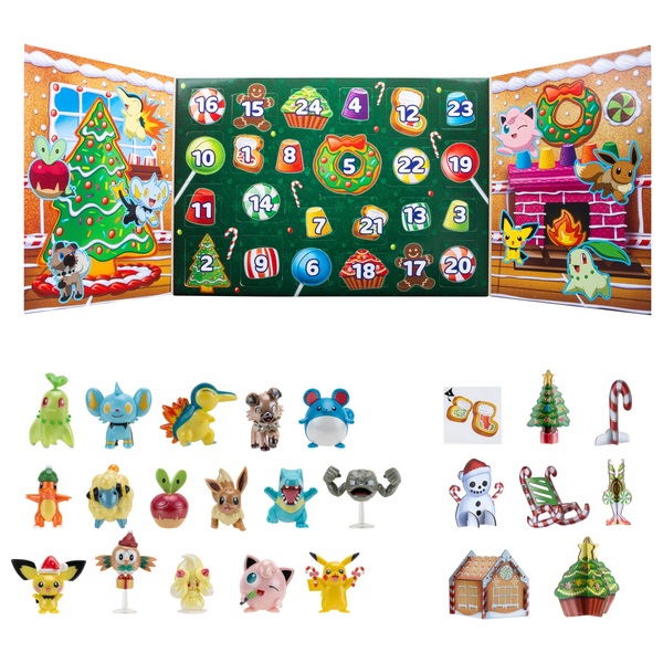 Calendrier de l'Avent Pokemon, PKW2689, 43 x 31 x 7cm, multicolore -  Cdiscount Maison