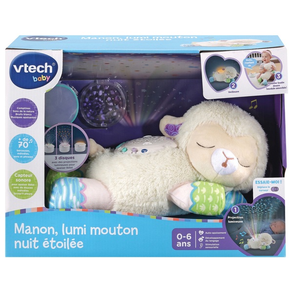 VTech - Veilleuse Manon Lumi Mouton Nuit Étoilée 3-en-1