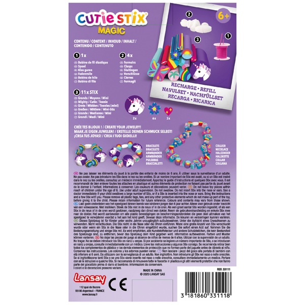 Cutie Stix - Recharge De Stix Tattoo - Création de bijoux enfants - Dès 6  ans - Lansay