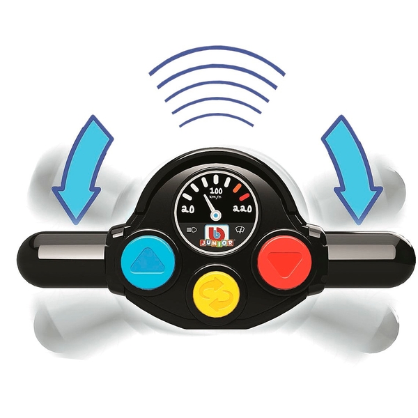 BURAGO Moto radiocommandée avec pilote bleue