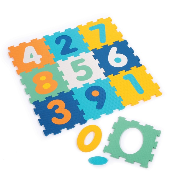 Tapis de jeu puzzle avec motif chiffres 10 pièces en mousse pour bébé •  Enfant World