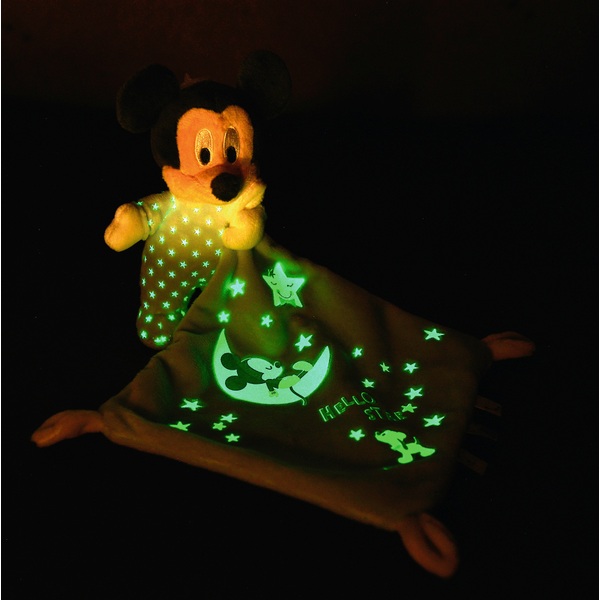 Doudou Disney Doudou Mickey phosphorescente (30x30x8cm)
