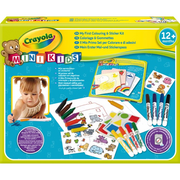 Crayola - Mon Premier Coffret De Coloriage Et De Gommettes