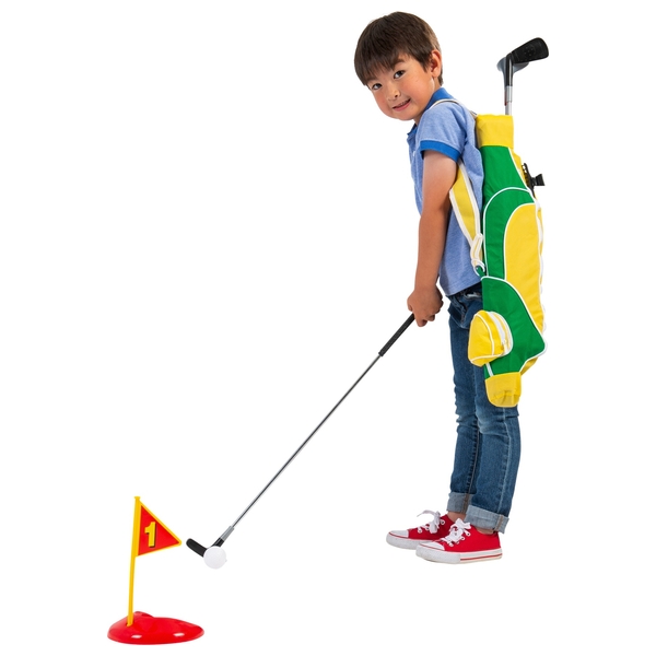 Kinder Minigolf Spielset 4 Golfschläger 5 Spielstationen Spielzeug Golfset 
