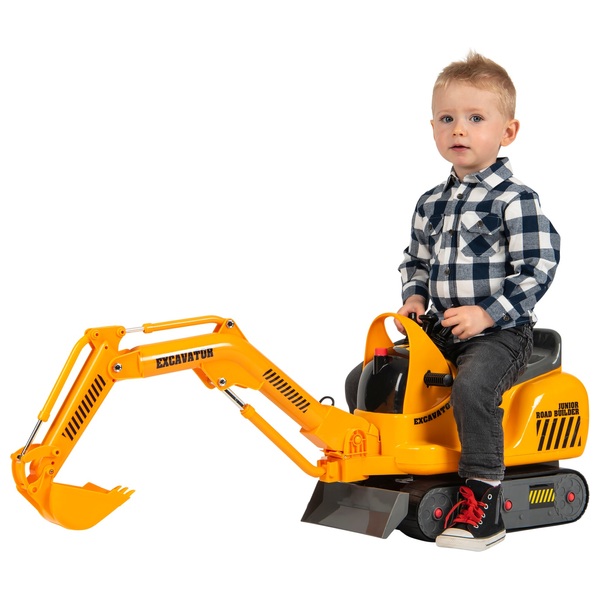 Mikrobagger mit Spielzeughelm und Soundeffekten