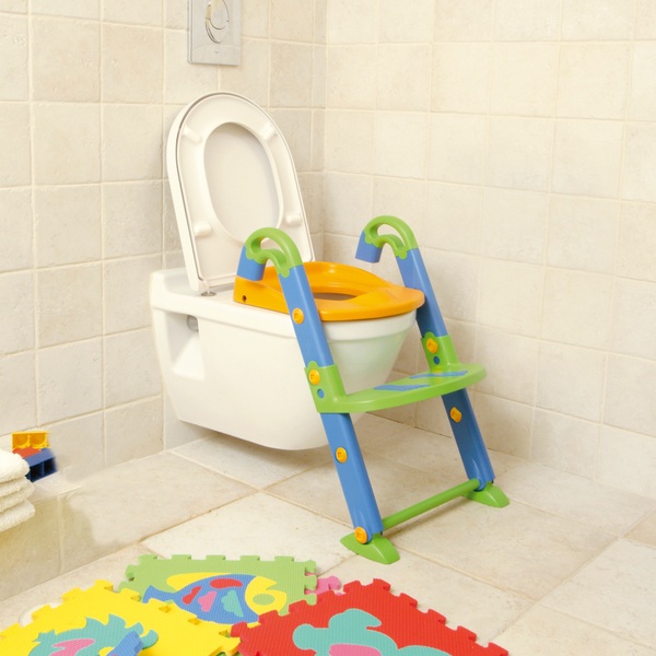 Toilettentrainer Kinder Toilettenstuhl Toilettensitz mit Treppe WC Sitz 3 in 1 