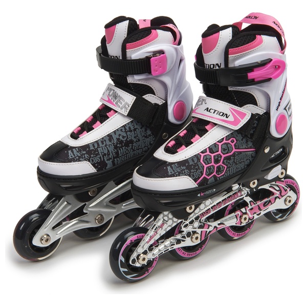 Inline Skates 3336 Pink/Weiß Smyths Toys Superstores