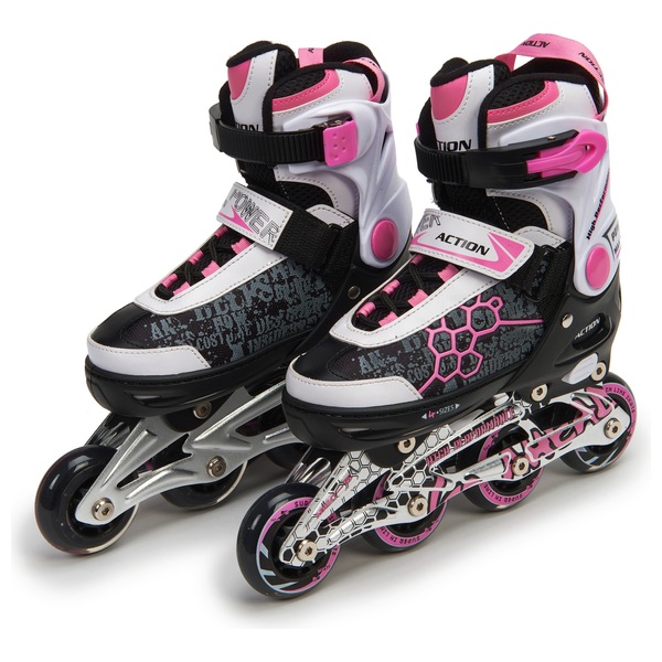 Inline Skates pink weiß Gr. 37 40 Smyths Toys Deutschland