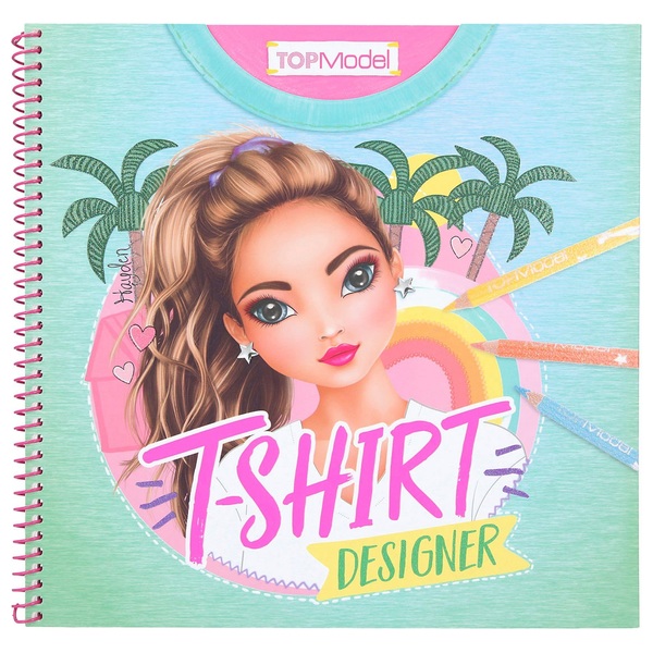 TOPModel T-Shirt Designer Malbuch cooles malen für Kinder 