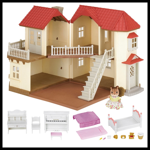 Sylvanian Families Beechwood Hall Gift Set with 1 figure and 15 ...