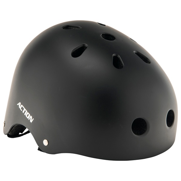 Skatehelm Action Gr. 55-58 cm, schwarz