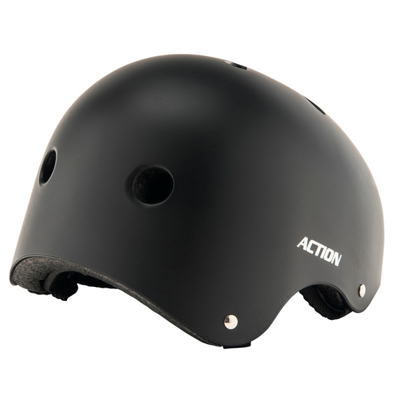 Skatehelm Action Gr. 55-58 cm, schwarz