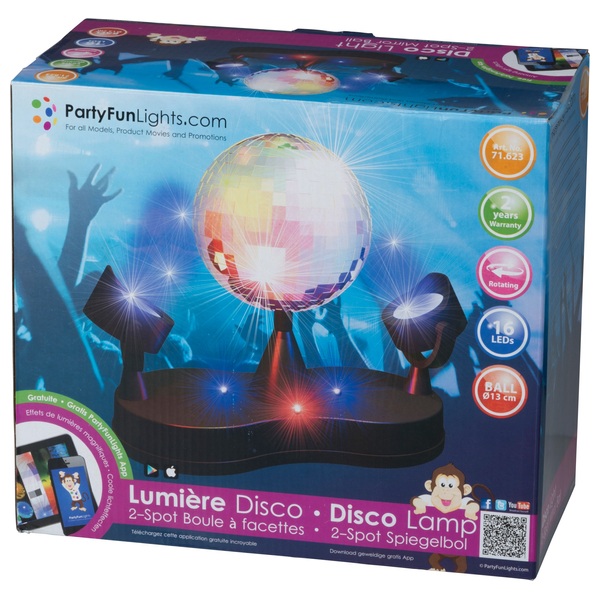 DiscoLampe mit 2 LED Leuchten Smyths Toys Superstores