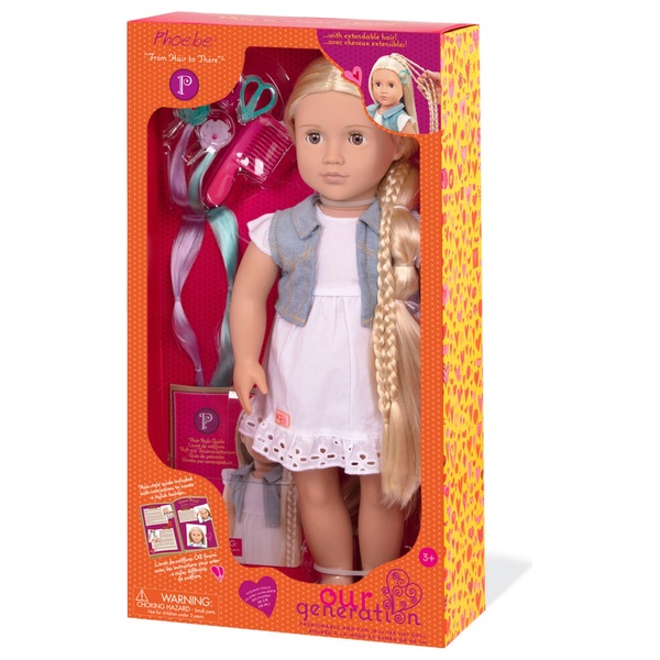 Our Generation Haarstyling Puppe Phoebe Smyths Toys Superstores