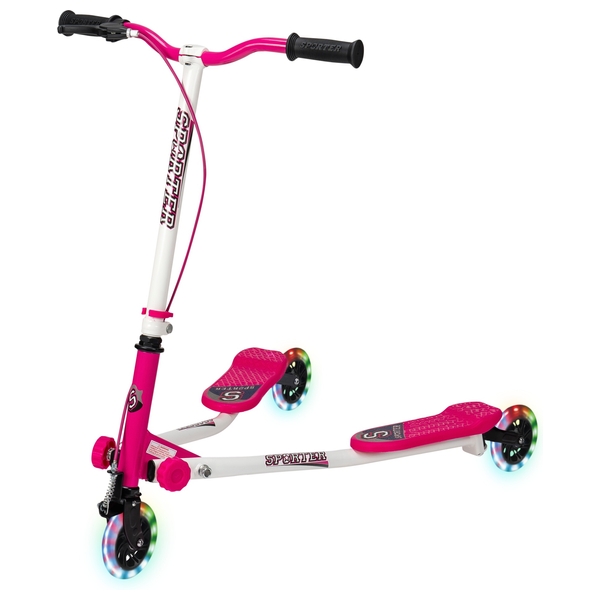 Sporter 1 Scooter mit LED, pink
