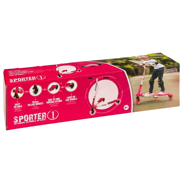 Sporter 1 Scooter mit LED, pink