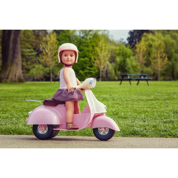 Our Generation Scooter mit Helm, rosa Smyths Toys Superstores