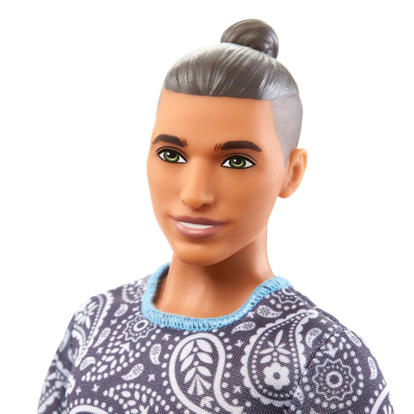 Barbie Ken Puppe Fashionista Puppe 204 brünetter Ken mit Undercut in ...