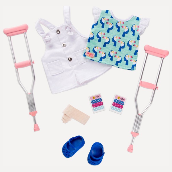 Our Generation Puppenoutfit mit Krücken Smyths Toys Superstores