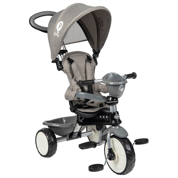 QPlay Comfort 4-in-1 Dreirad, grau