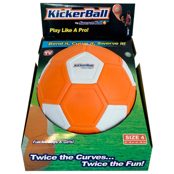Swerve Ball Fußball KickerBall Gr. 4 orange/weiss Smyths Toys Deutschland
