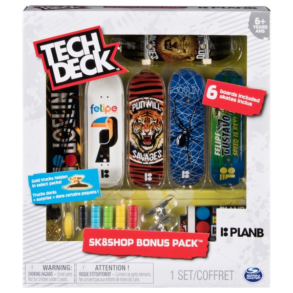 Tech Deck Bonus Pack FingerboardSet mit 6 authentischen