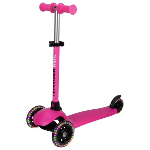 ISporter Mini LEDScooter, pink Smyths Toys Superstores