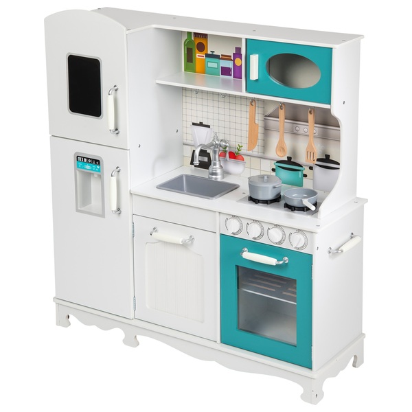 Kitchen Corner Holzküche Deluxe Little Chef Spielküche mit Zubehör weiß