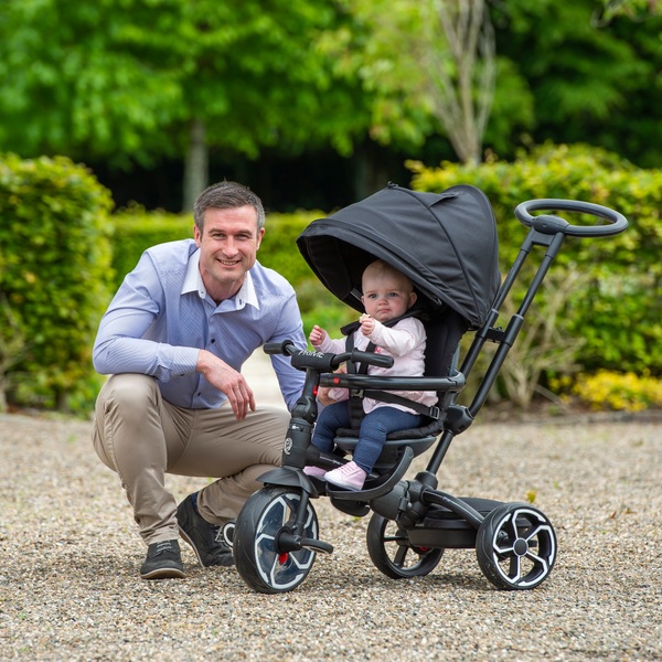 Qplay Prime 6-in-1 Dreirad, schwarz