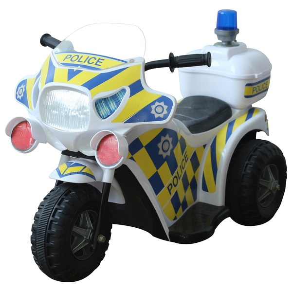 Elektrofahrzeug für Kinder Polizeimotorrad als Dreirad 6 V mit Licht und  Sound